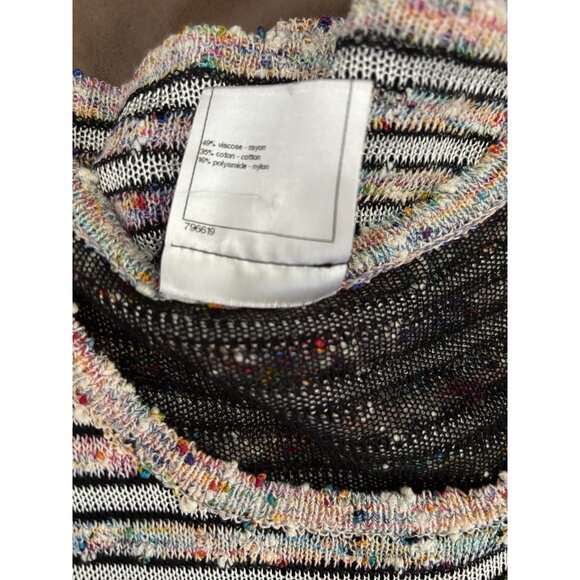 CHANEL Multicolor Striped Sleeveless Knit Dress, Size 34 Italy - Picture 15 of 15